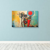 Abstrakte Kunst Leinwanddruck (Insitu (Holzboden))