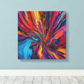 Abstrakte Kunst Leinwanddruck (Insitu (Holzboden))