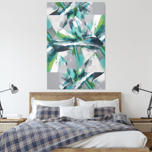 abstrakte Kunst Leinwanddruck (Insitu (Schlafzimmer))