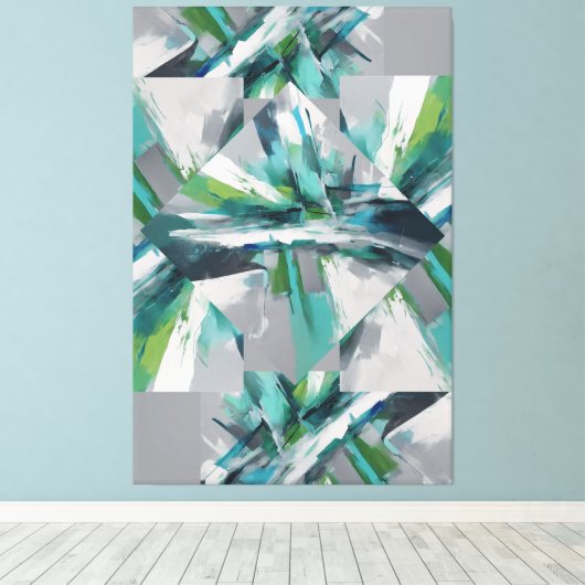 abstrakte Kunst Leinwanddruck (Insitu (Holzboden))