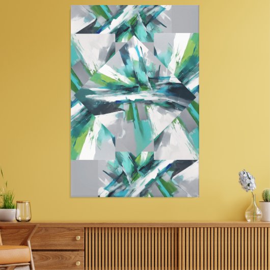 abstrakte Kunst Leinwanddruck (Insitu (Wohnzimmer))