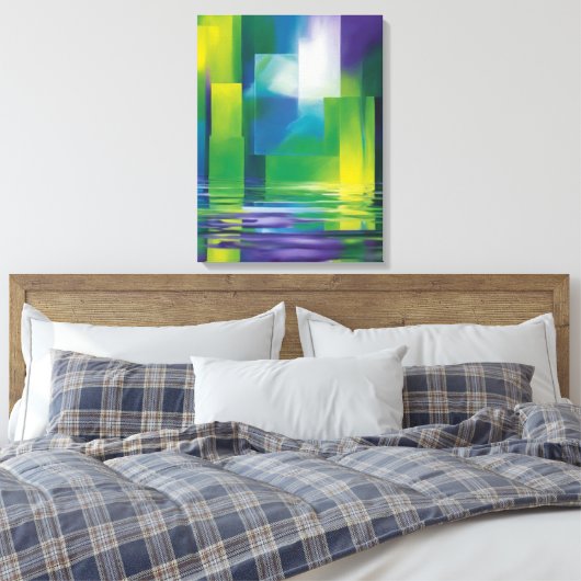 Abstrakte Kunst Leinwanddruck (Insitu (Schlafzimmer))