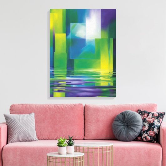 Abstrakte Kunst Leinwanddruck (Insitu (Wohnzimmer))