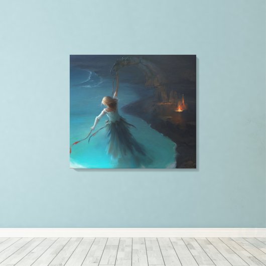 Abstrakte Kunst Leinwanddruck (Insitu (Holzboden))