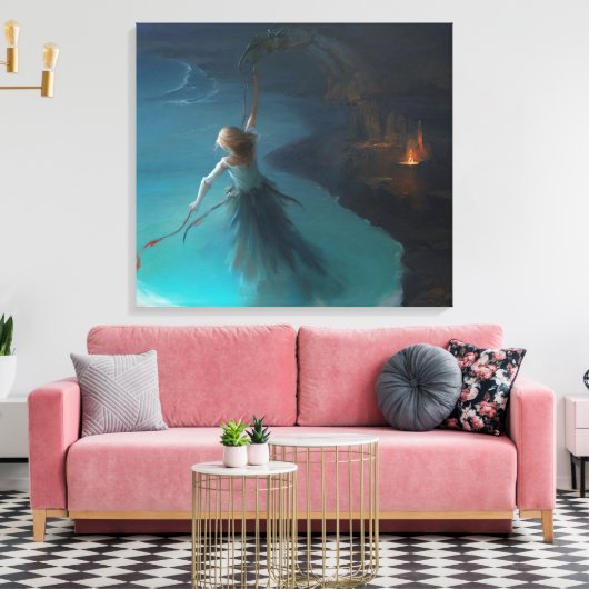 Abstrakte Kunst Leinwanddruck (Insitu (Wohnzimmer))