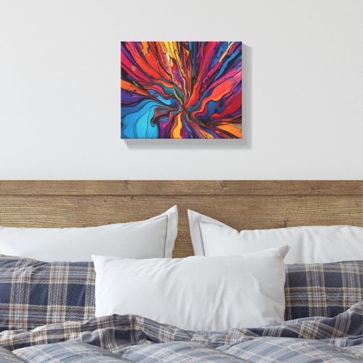 Abstrakte Kunst Leinwanddruck (Insitu (Schlafzimmer))