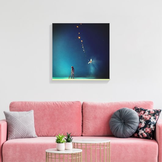 Abstrakte Kunst Leinwanddruck (Insitu (Wohnzimmer))