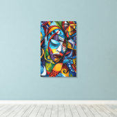 Abstrakte Kunst Leinwanddruck (Insitu (Holzboden))