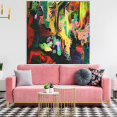 Abstrakte Kunst Leinwanddruck (Insitu (Wohnzimmer))