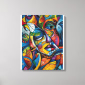 Abstrakte Kunst Leinwanddruck (Vorderseite)