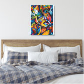 Abstrakte Kunst Leinwanddruck (Insitu (Schlafzimmer))