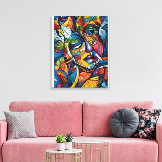Abstrakte Kunst Leinwanddruck (Insitu (Wohnzimmer))