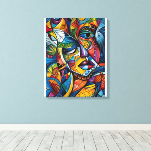 Abstrakte Kunst Leinwanddruck (Insitu (Holzboden))