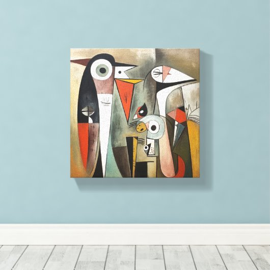 Abstrakte Kunst Leinwanddruck (Insitu (Holzboden))