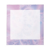 Abstrakte Kunst Leuchtendes Rosa Notizblock (Vorderseite)