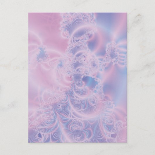 Abstrakte Kunst Leuchtendes Rosa Postkarte (Vorderseite)