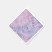 Abstrakte Kunst Leuchtendes Rosa Serviette (Ecke)