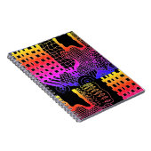 abstrakte Kunst "Life in my eyes"-Notebook Notizblock (Rechte Seite)