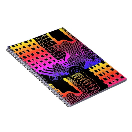 abstrakte Kunst "Life in my eyes"-Notebook Notizblock (Rechte Seite)