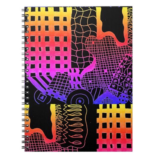 abstrakte Kunst "Life in my eyes"-Notebook Notizblock (Vorderseite)