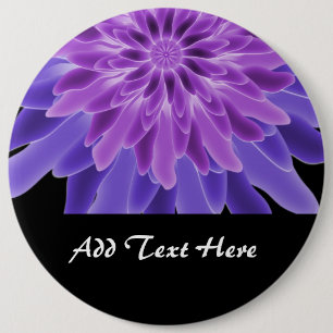Abstrakte Kunst Lila Blume Button