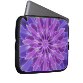 Abstrakte Kunst Lila Blume Laptopschutzhülle (Vorne Rechts)