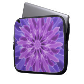 Abstrakte Kunst Lila Blume Laptopschutzhülle (Vorderseite Links)