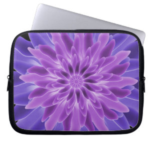 Abstrakte Kunst Lila Blume Laptopschutzhülle