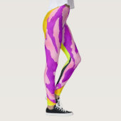 Abstrakte Kunst Lila Elektrotechnik Leggings (Rechts)