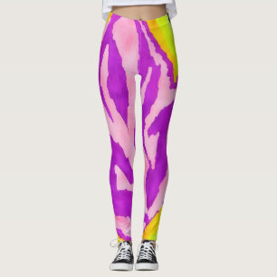 Abstrakte Kunst Lila Elektrotechnik Leggings