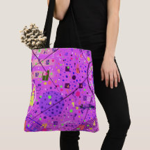 Abstrakte Kunst: Lila Glitch