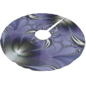 Abstrakte Kunst, Lila Ornament Polyester Weihnachtsbaumdecke (Schrägansicht)