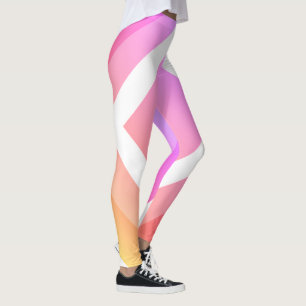 Abstrakte Kunst Lila rosa gelb Leggings