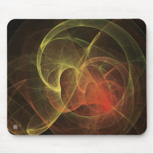 Abstrakte Kunst Magische Flamme Mousepad