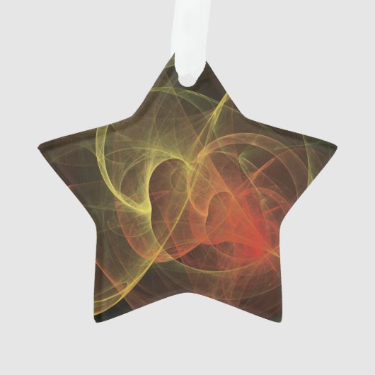 Abstrakte Kunst Magische Flamme Ornament (Rückseite)