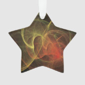 Abstrakte Kunst Magische Flamme Ornament (Vorderseite)