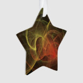 Abstrakte Kunst Magische Flamme Ornament (Vorderseite)