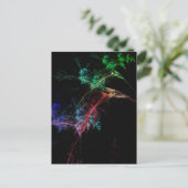 Abstrakte Kunst Magische Lichter Postkarte (Stehend Vorderseite)