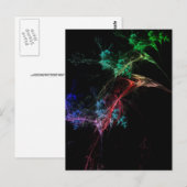 Abstrakte Kunst Magische Lichter Postkarte (Vorne/Hinten)