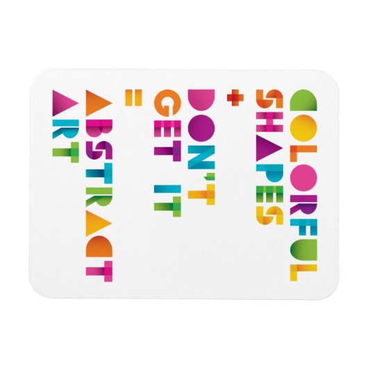 Abstrakte Kunst Magnet (Horizontal)
