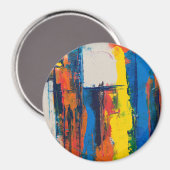 Abstrakte Kunst Magnet (Vorderseite/Rückseite)