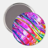 Abstrakte Kunst Magnet (Vorderseite/Rückseite)