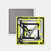 Abstrakte Kunst Magnet (Vorderseite/Rückseite)