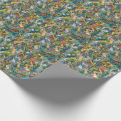 Abstrakte Kunst-medizinisches Ikonen-Muster Geschenkpapier (Ecke)