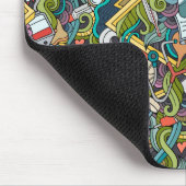 Abstrakte Kunst-medizinisches Ikonen-Muster Mousepad (Ecke)