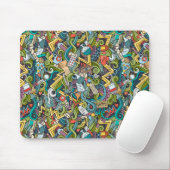Abstrakte Kunst-medizinisches Ikonen-Muster Mousepad (Mit Mouse)