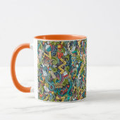 Abstrakte Kunst-medizinisches Ikonen-Muster Tasse (Links)