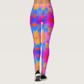 Abstrakte Kunst Mehrfarbig Leggings (Rückseite)