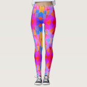 Abstrakte Kunst Mehrfarbig Leggings (Vorderseite)