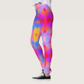 Abstrakte Kunst Mehrfarbig Leggings (Links)